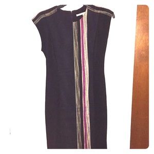 Black midi dress. Rachel Roy.